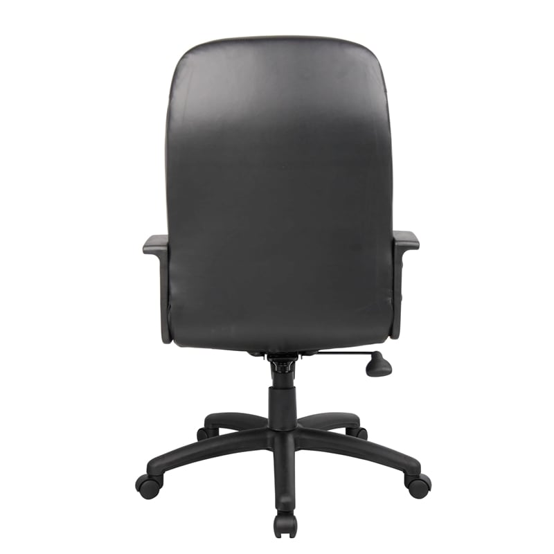 Boss Office Products Executive High Back Faux Leather Office Chair in Black