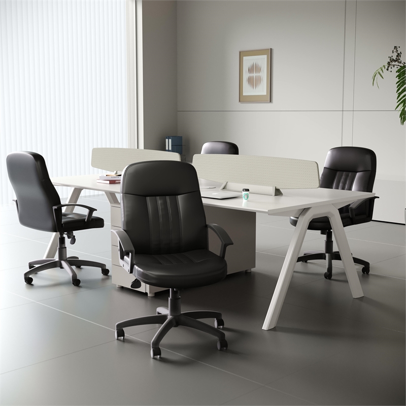 Boss Office Products Leather Contemporary Executive Office Chair
