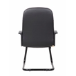 Boss Office Products Executive Leather Budget Guest Chair in Black