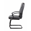 Boss Office Products Executive Leather Budget Guest Chair in Black