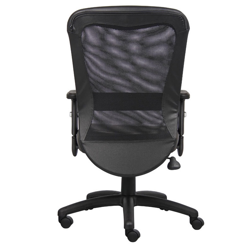 Boss Office Products Web Mesh Back Task Chair with Nylon Base in Black