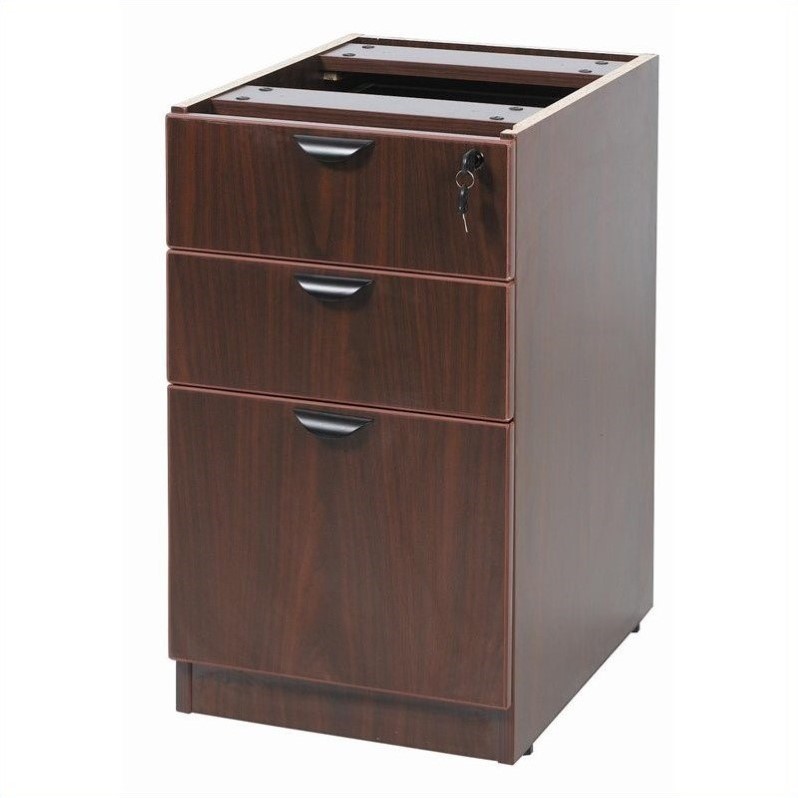 Boss Office Products 3 Drawer Lateral Wood File in