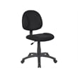 Boss Office Products Adjustable DX Fabric Posture Office Chair in Black