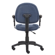 Boss Office Products DX Posture Office Chair with Adjustable Arms in Blue