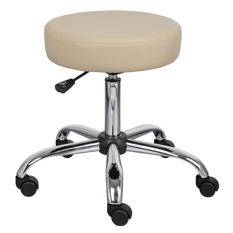 Boss Office Products Vinyl Medical Stool in Beige