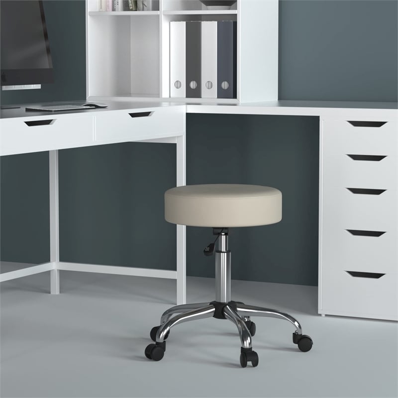 Boss Office Products Vinyl Medical Stool in Beige