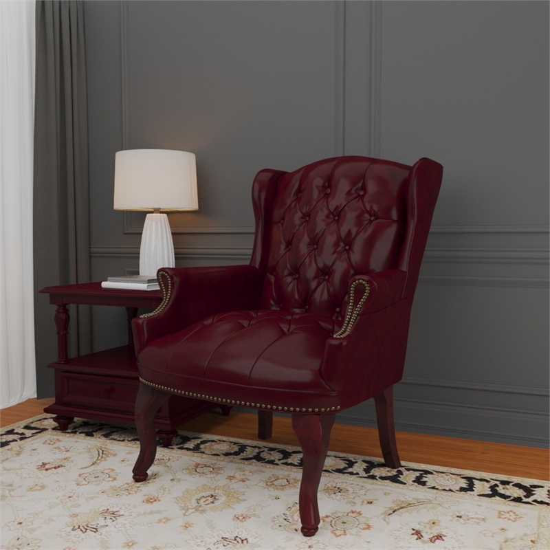 Boss Office Products Guest Office Accent Chair in Red