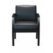 Boss NTR LeatherPlus Guest Chair in Black