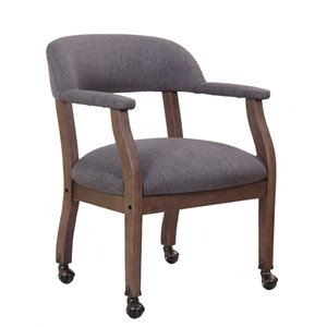 Boss Refined Rustic Desk Chair in Slate Gray Commercial Grade