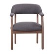 Boss Refined Rustic Accent Chair in Slate Gray Commercial Grade Linen