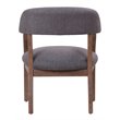 Boss Refined Rustic Accent Chair in Slate Gray Commercial Grade Linen