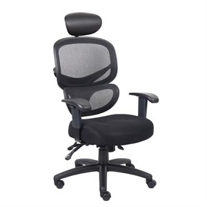 Boss Multi-Function Mesh Task Chair with Headrest