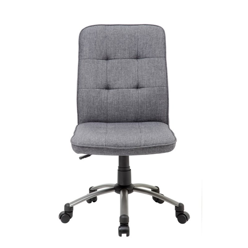 Boss Pretty Parsons Modern Armless, Armless Office Chair