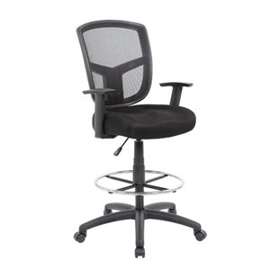 boss contract mesh adjustable height drafting stool