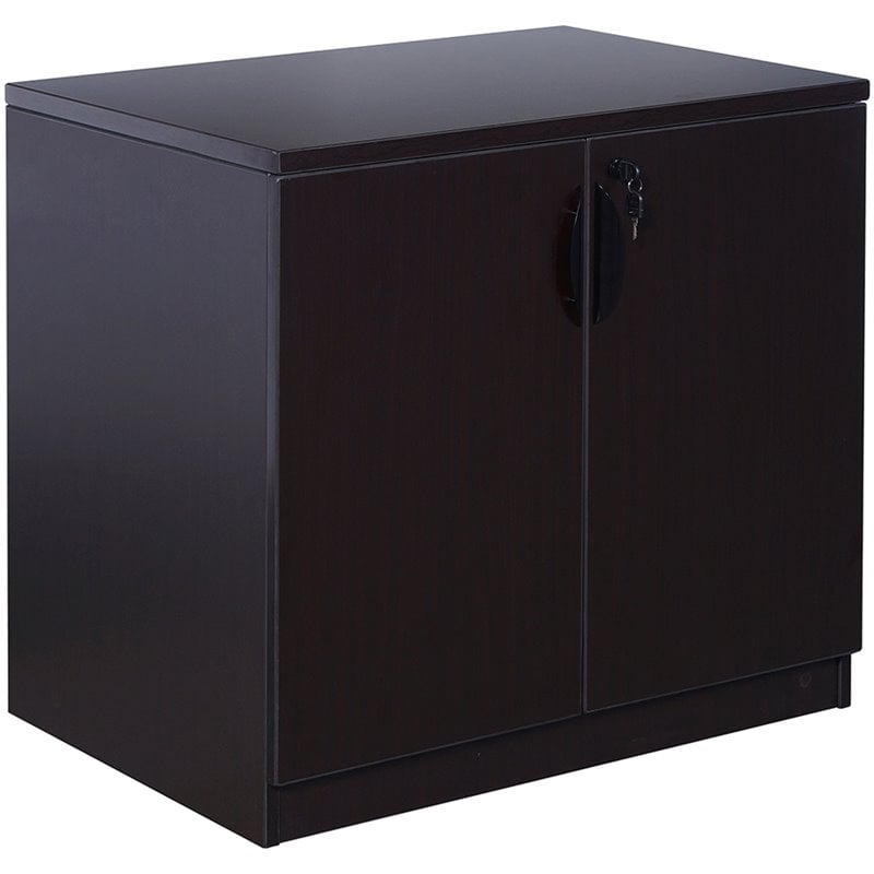 Boss Office Holland Storage Cabinet in Mocha | Cymax Business