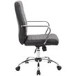 Boss Office Drummond Faux Leather Swivel Office Chair in Black
