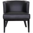 Boss Office Ava Faux Leather Reception Chair in Black and Driftwood