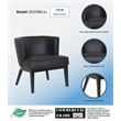 Boss Office Ava Faux Leather Reception Chair in Black and Driftwood
