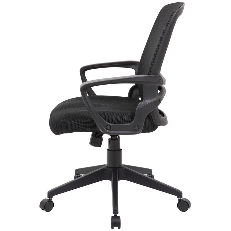 Boss Office Mesh Swivel Office Chair in Black