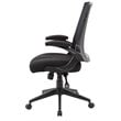 Boss Office Mesh Swivel Flip Arm Office Chair in Black