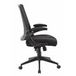 Boss Office Mesh Swivel Flip Arm Office Chair in Black