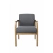 Boss Office Albany Guest Chair in Slate Gray and Driftwood
