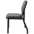 Boss Office Big and Tall Faux Leather Guest Chair in Black