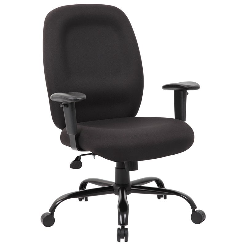Boss Office Big and Tall Swivel Office Chair in Black
