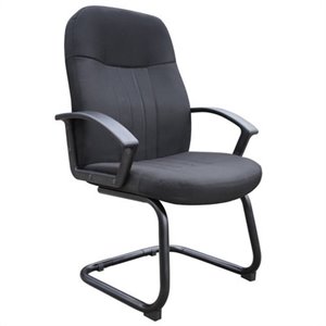 Boss Office Products Color Fabric Guest Chair in Black