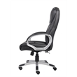 Boss Office Products No Tools Required Executive Leather Office Chair in Black