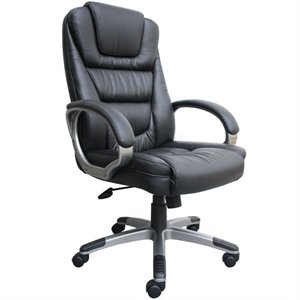 boss office products ntr executive leather arm office chair