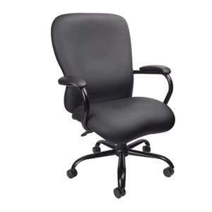 boss office products big & tall office chair in black caressoft plus fabric