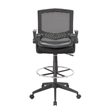 Boss Office Sit-Stand Adjustable Mesh Chair with Flip Arms