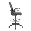 Boss Office Sit-Stand Adjustable Mesh Chair with Flip Arms