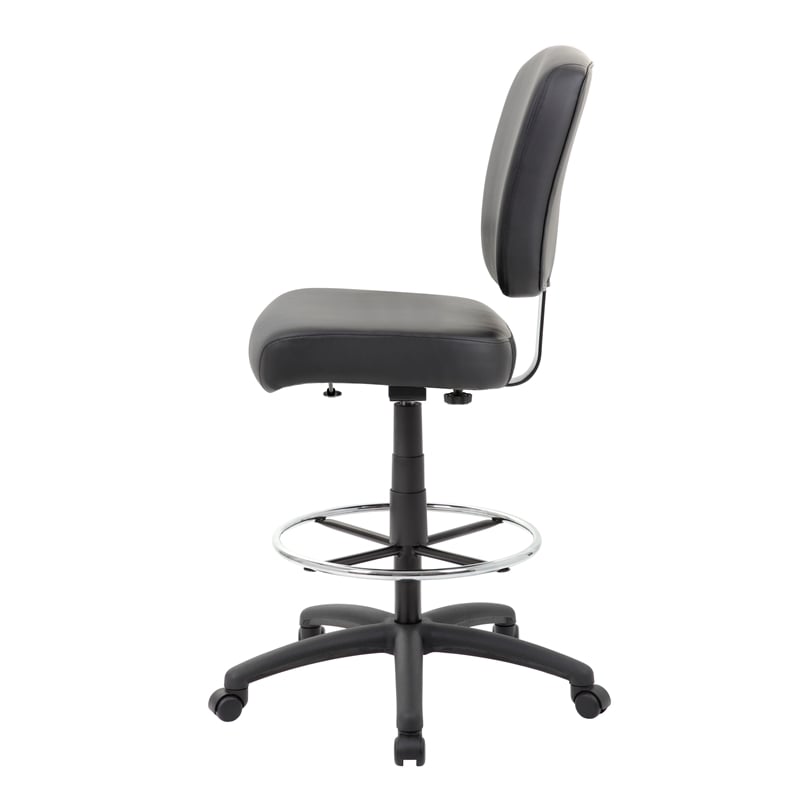 Boss Office Heavy Duty Wide Seat Drafting Stool without Arms