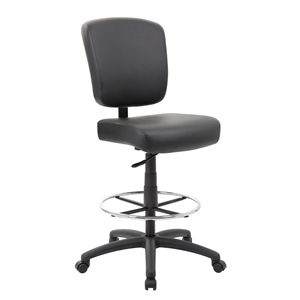 Boss Office Heavy Duty Wide Seat Drafting Stool without Arms