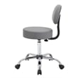 Boss Office Products Vinyl Mid-Back Medical Stool in Gray