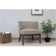 Boss Office Ava Accent Chair In Gray Linen
