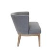 Boss Office Ava Accent Chair in Slate Grey