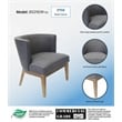 Boss Office Ava Accent Chair in Slate Grey