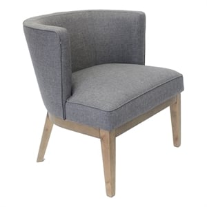 Boss Office Ava Accent Chair in Slate Grey