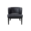 Boss Office Ava Quilted Accent Chair in Black