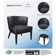 Boss Office Ava Quilted Accent Chair in Black