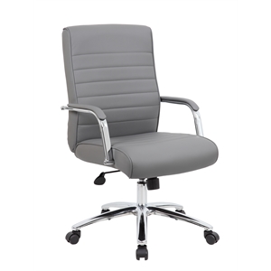 Boss Office Modern Executive Conference Chair in Grey