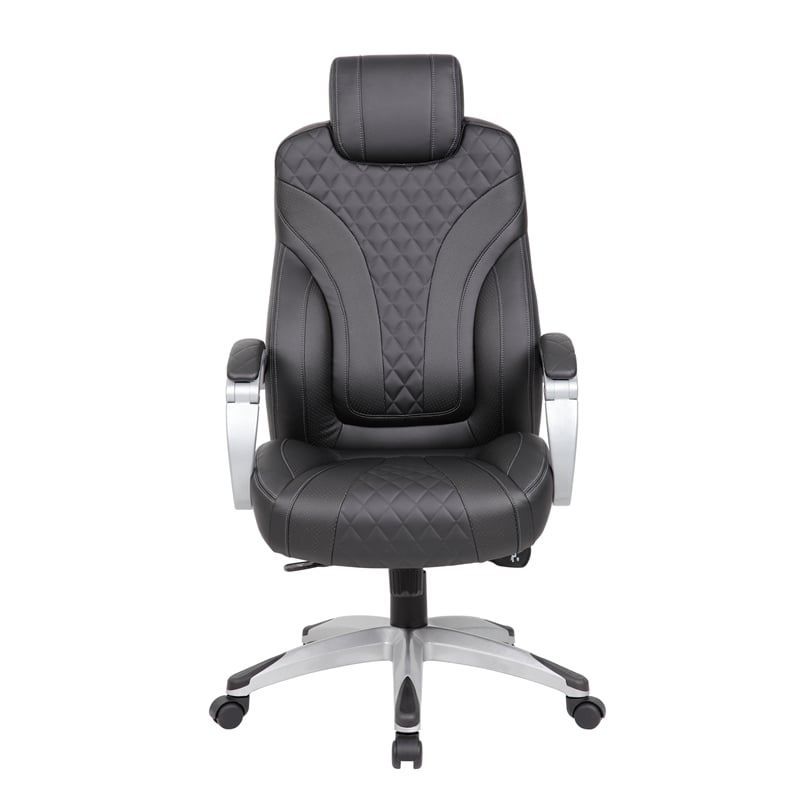 Boss Office Executive Hinged Arm Chair in Black