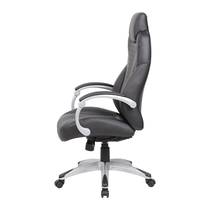 Boss Office Executive Hinged Arm Chair in Black