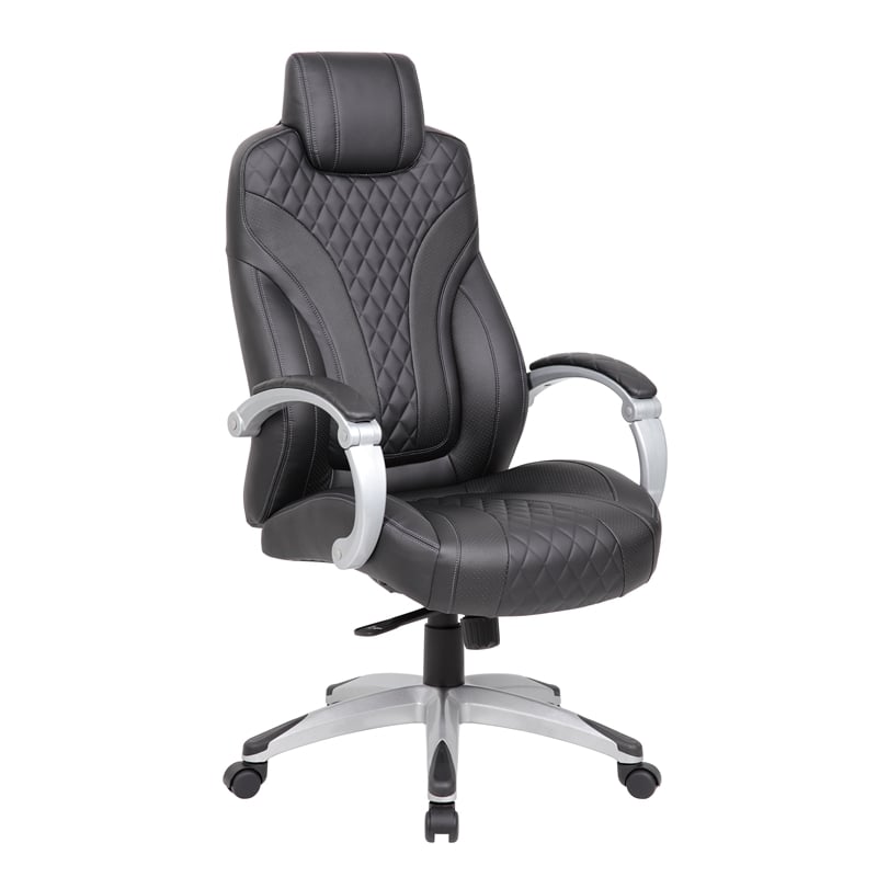 Boss Office Executive Hinged Arm Chair in Black