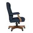 Boss Office Traditional Executive Chair in Denim Blue Linen