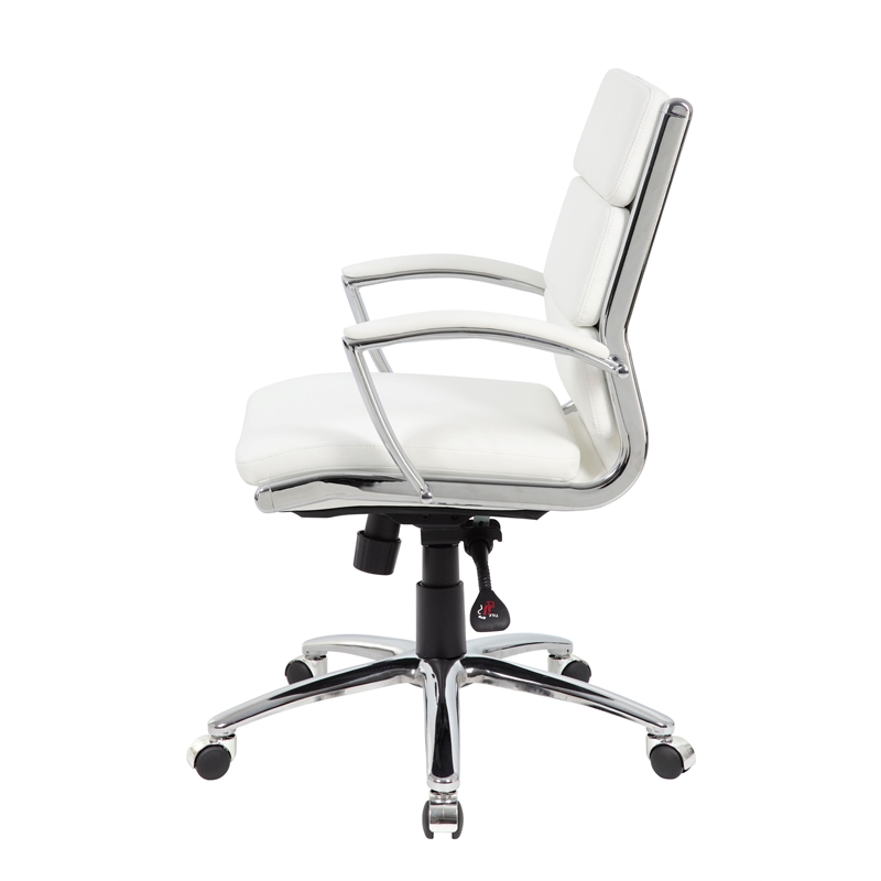 Boss Office Executive CaressoftPlus Chair with Metal Chrome Finish in Mid Back