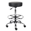 Boss Office Products Vinyl Medical/Drafting Stool in Black